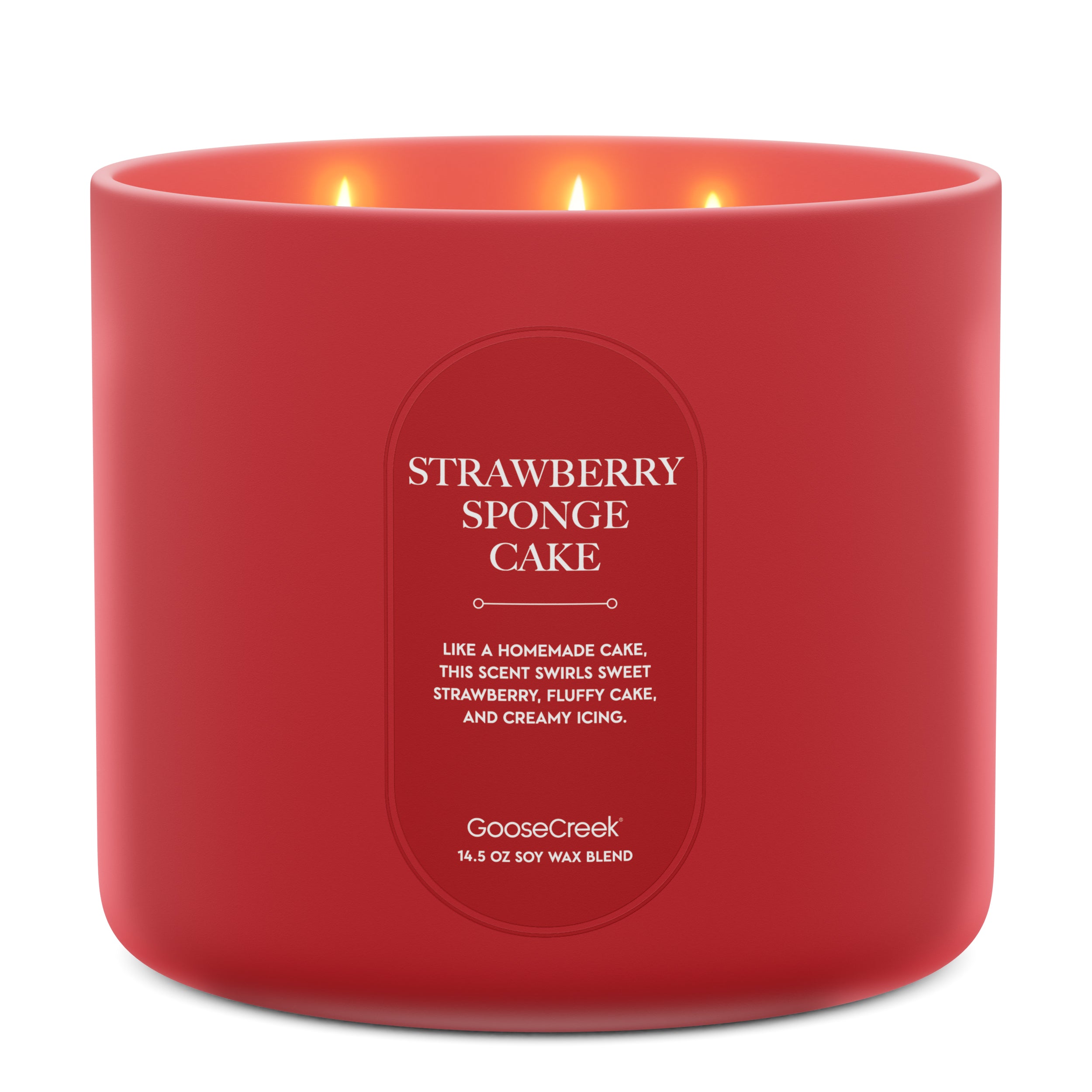 Strawberry Sponge Cake High Intensity 3-Wick 14.5oz Candle